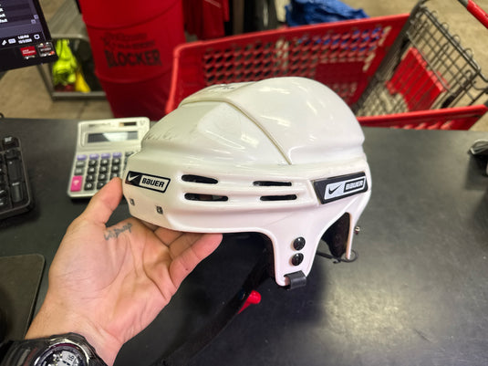 Used Nike Bauer White Hockey Helmet
