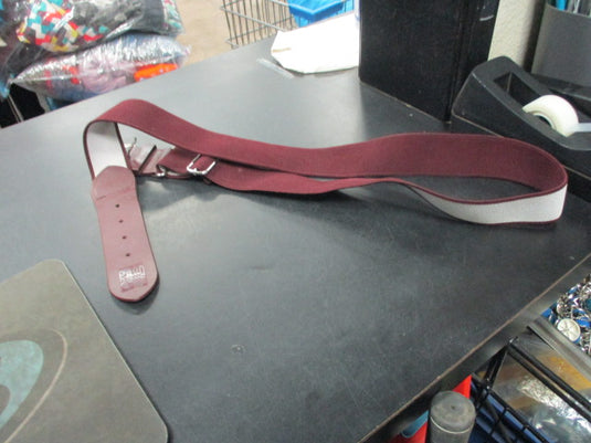 Used All  Star Burgundy Adult Baseball Belt