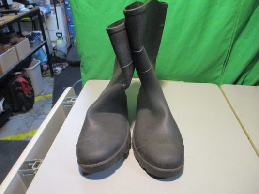 Used Black Size 8 Rain Boots