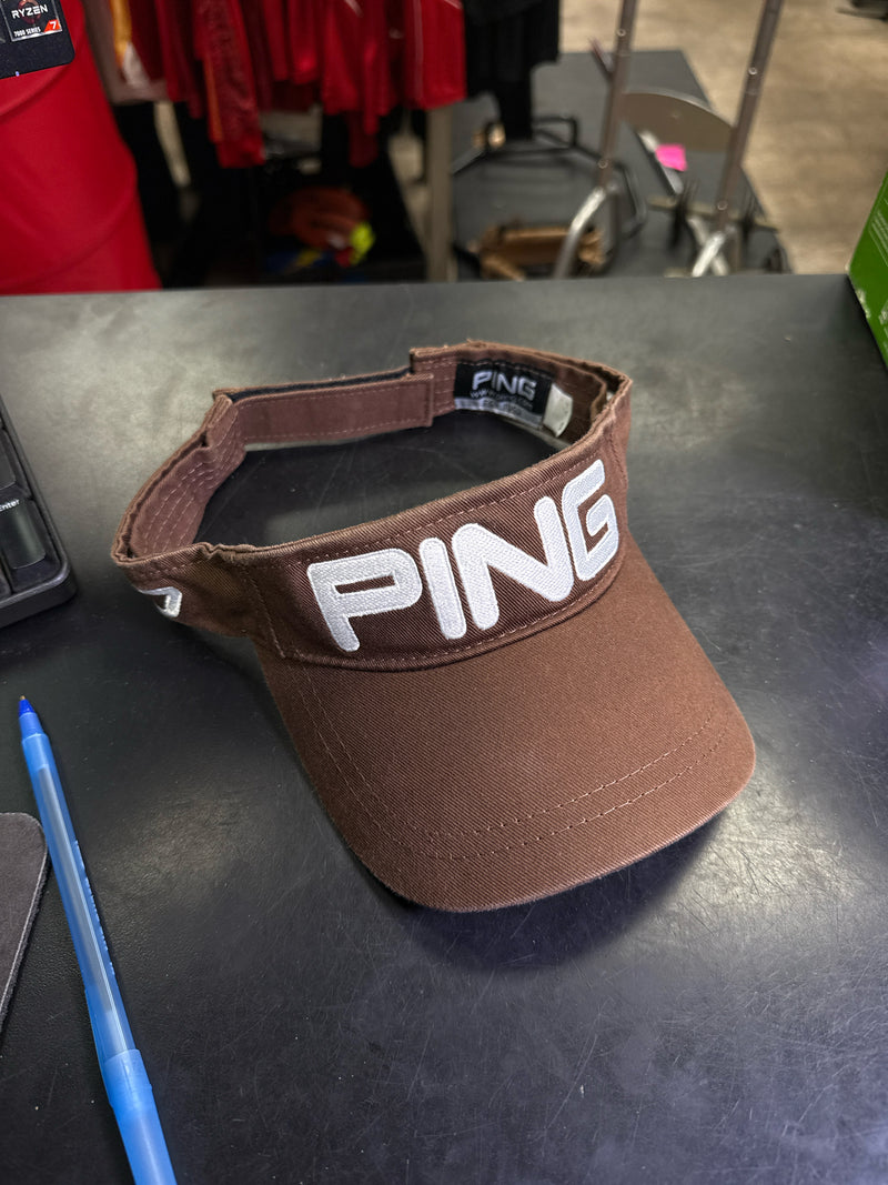 Load image into Gallery viewer, Used PING G30 Brown Golf Visor
