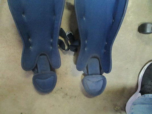 Used riddell Catchers Shin Guards LG2-12 Navy