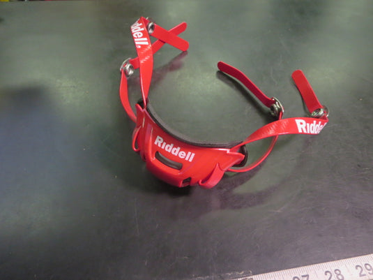 Used Riddell Red Gloss Chin Strap