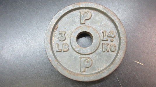 Used Cast Iron 3lb Plate