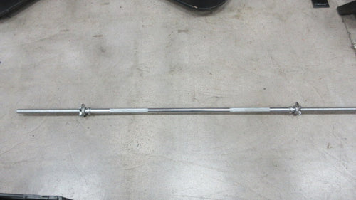 Used Chrome Fitness Bar w/ Spin Locks