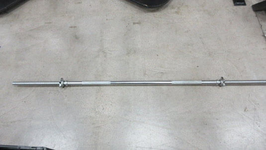 Used Chrome Fitness Bar w/ Spin Locks