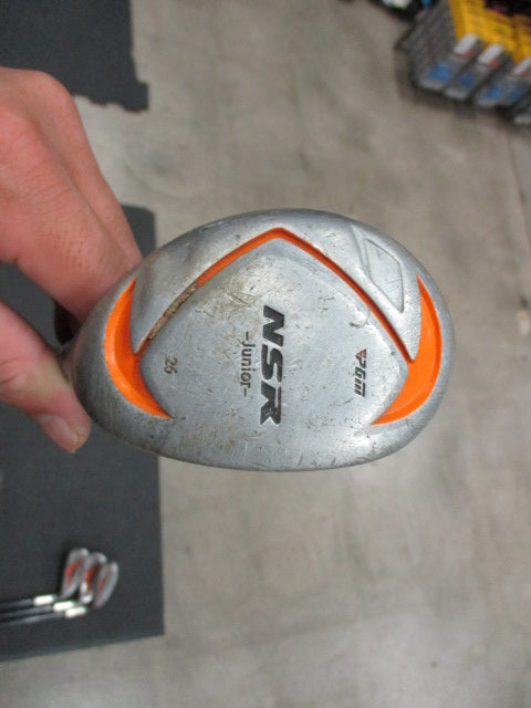 Load image into Gallery viewer, Used PGM NSR Junior Golf Set 7 ,9 ,Sand Wedge Driver, Hybrid - RH
