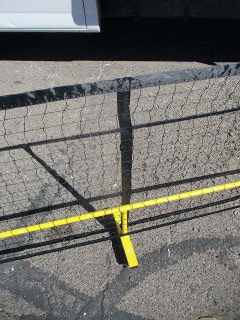 Used Portable Pickleball Net with Wheels, Two Length Nets 11 ft and 22 ft