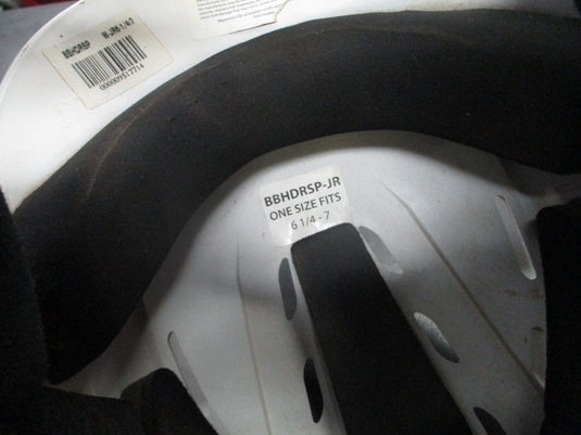 Used Boombah Jr. Batting Helmet With Face Guard in White Size 6 1/4 - 7