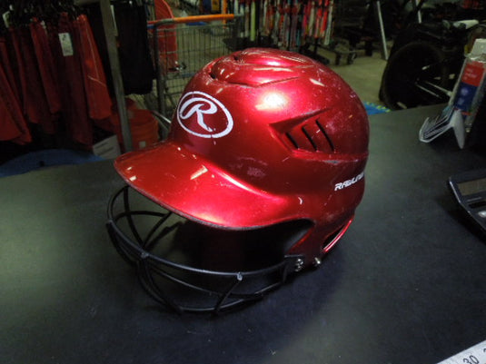 Used Rawlings RCFH Batting Helmet with Face Guard Size 6.5 - 7.5