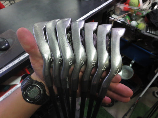 Used PING Zing 2 Black Dot 7pc Left Hand Iron Set 3-9i and W (No 7 Iron)