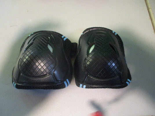 Used Black Light Blue Youth Medium Elbow Pads
