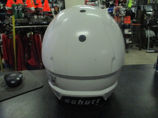 Used Schutt A11 White Football Helmet Size Youth XL