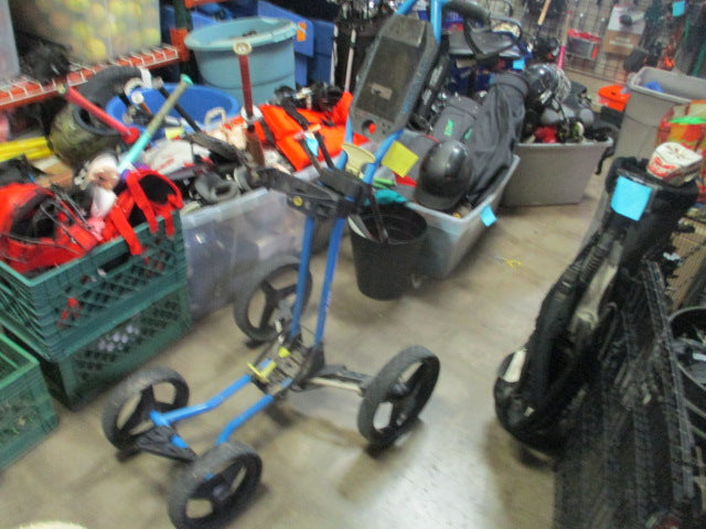 Load image into Gallery viewer, Used Sun Mountain Micro cart 3 Wheeled Push Golf Cart
