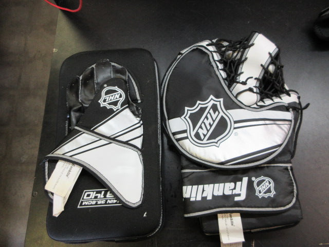 Load image into Gallery viewer, Used Franklin Street Hockey Goalie Gloves Set - Youth
