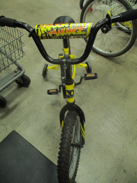 Used Dynacraft Magna Major Damage 16" Kids Bike with Training Wheels