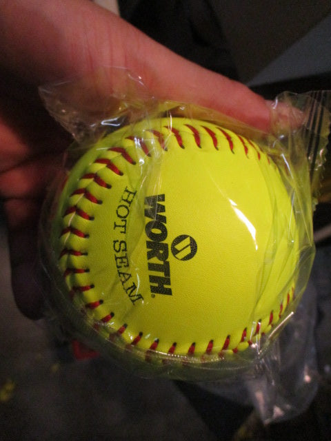 Load image into Gallery viewer, Used Worth Red Dot ASA 12&quot; 1 Dozen Fastpitch Softball
