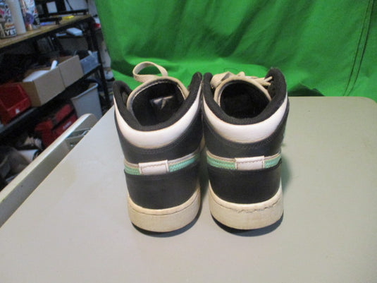 Used Air Jordan 1 Mid Green Glow Size Youth 4.5 Sneakers
