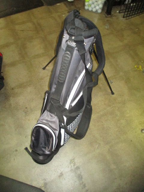Load image into Gallery viewer, Used Club Champ Golf Stand Bag in Black and Grey
