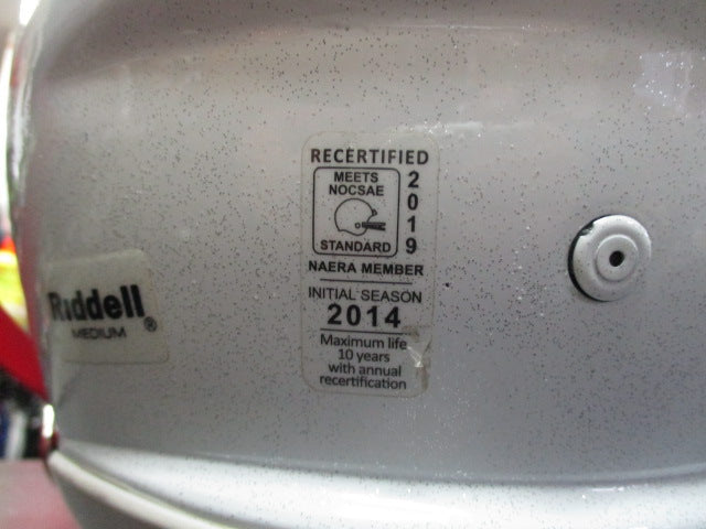 Load image into Gallery viewer, Used Riddell Speed Football Helmet Youth Sie Medium Initial Season 2014
