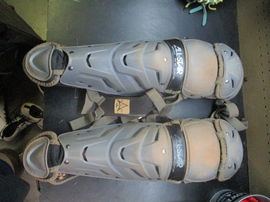 Used All-Star System 7 Catchers Shin Guards - (9-12)