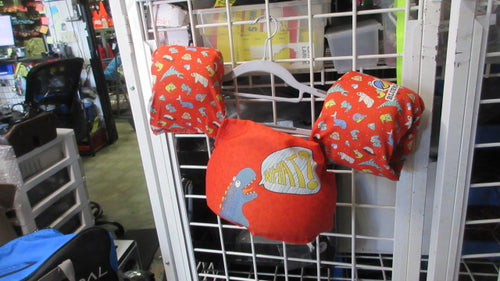Used Blue Mars What? Dinosaur Arm Floaties Toddler Life Jacket