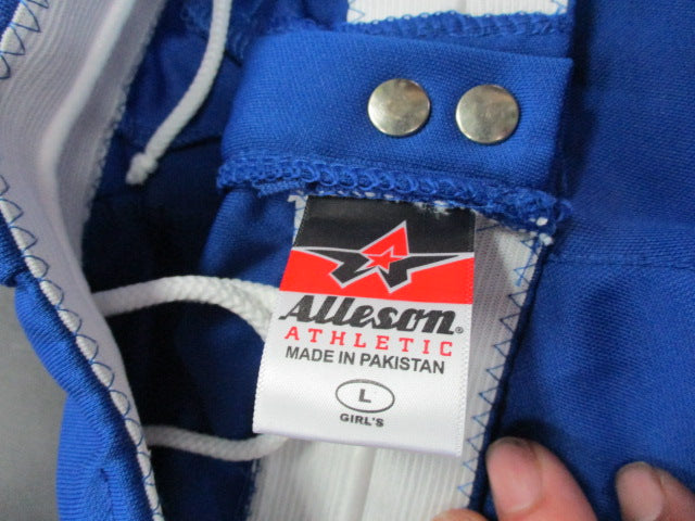 Load image into Gallery viewer, Used Alleson Elastic Bottom Size Girls L Softball Pants
