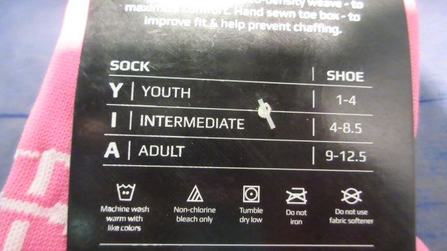 Load image into Gallery viewer, Boombah Pink Team Socks Size Intermediate - Like New

