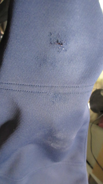 Load image into Gallery viewer, Used Mizuno Elastic Bottom Softball Pants Adult Size Navy - wear
