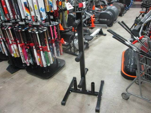 Load image into Gallery viewer, Yaheetech Olympic Plate Tree W/ 2 Barbell Holders
