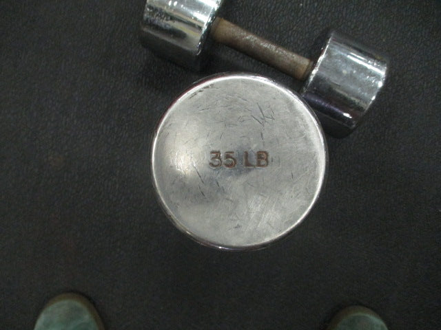 Load image into Gallery viewer, Used Ivanko 35LB Cast Iron Dumbbell Set
