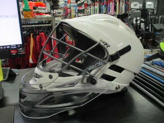 Used Cascade CS-R Youth Lacrosse Helmet With Throat Guard