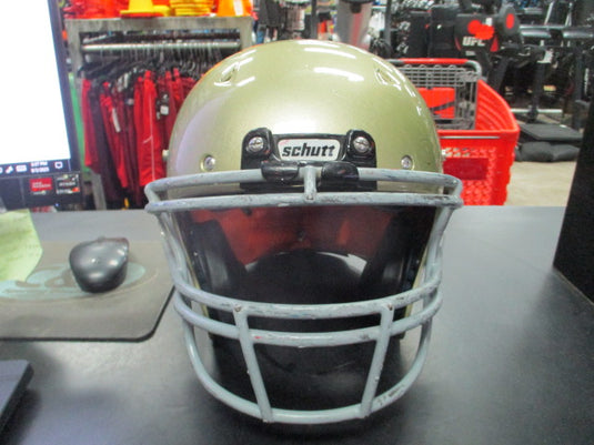 Used Schutt Recruit Hybrid Gold Football Helmet Size Youth XL