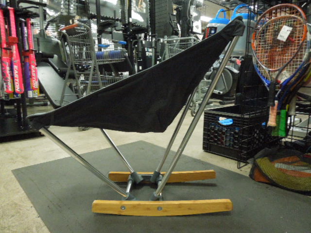 Load image into Gallery viewer, Used Evrgrn Fold Out Bamboo Rocker Chair
