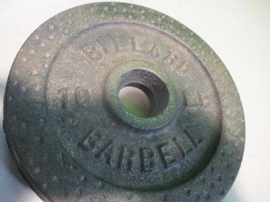 Used Billard 10LB Cast Iron Standard Weight Plate