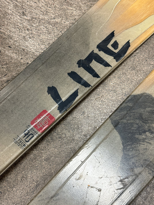 Used Line Prophet 90 Downhill Snow Skis With Market Bindings Size 179cm