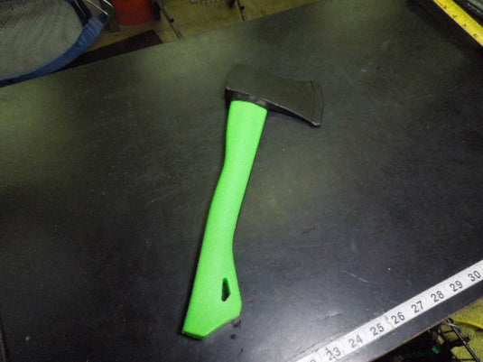 Used 14" Camping Axe with Neon Green Handle