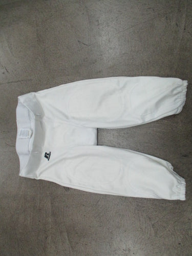 Used Russell White Football Pants Size Youth Medium (No Pads)