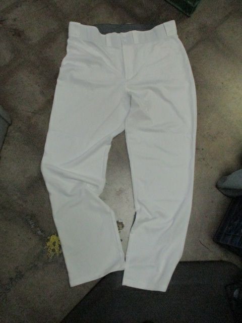 Used Mizuno Open Bottom Baseball Pants in White Size XXL