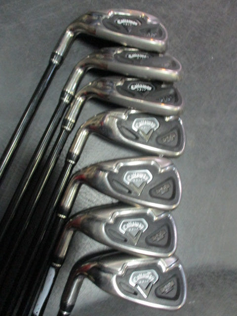 Load image into Gallery viewer, Used Callaway Fusion Wide Sole Women&#39;s Left hand Iron Set P,S,A,6i,7i,8i,9i
