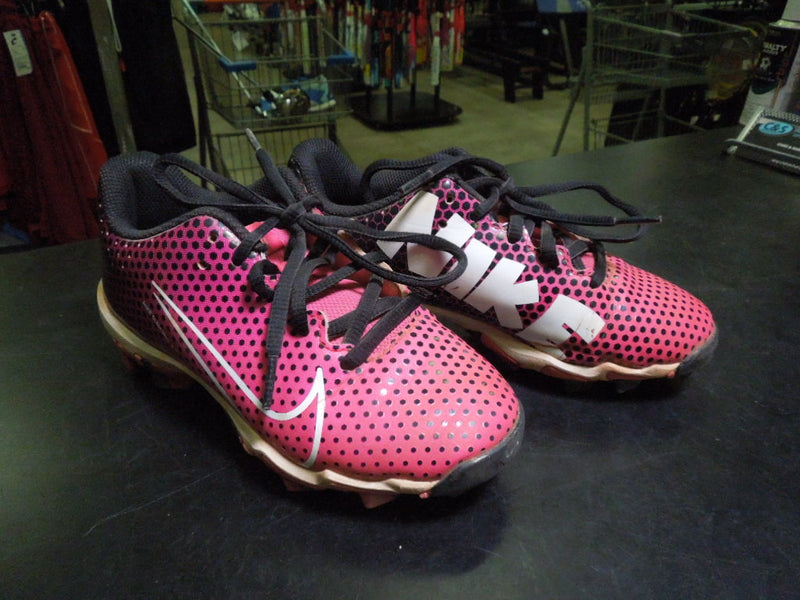 Load image into Gallery viewer, Used Nike Hyper Diamond 4 Girls Softball Cleats Size 1.5Y
