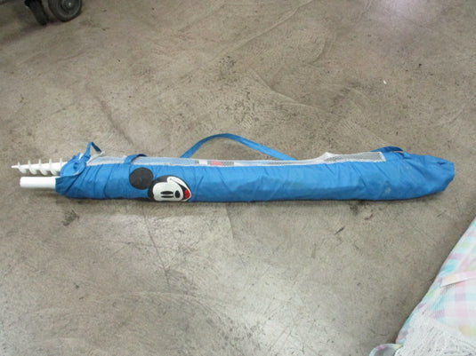 Used Mickey Mouse UMBRELLA With Ground Stake 6 Feet