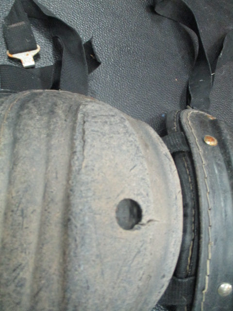 Load image into Gallery viewer, Used Black Catchers Shin Guards - Has Wear See Description
