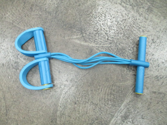 Used Abs Training Fitness Resistance Band Handles & Foot Petals