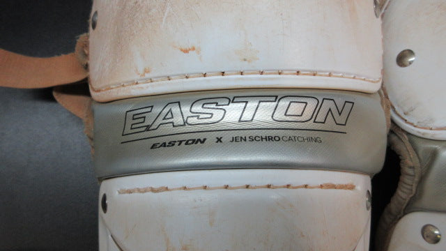 Load image into Gallery viewer, Used Easton X Jen Schro Catchers Shin Guards - Medium
