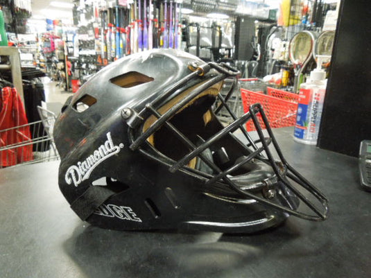 Used Diamond Edge Samurai Catchers Helmet Size Small Heavy Use Missing Straps