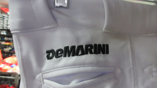 Load image into Gallery viewer, Used Demarini White Open Bottom Baseball Pants Youth Small
