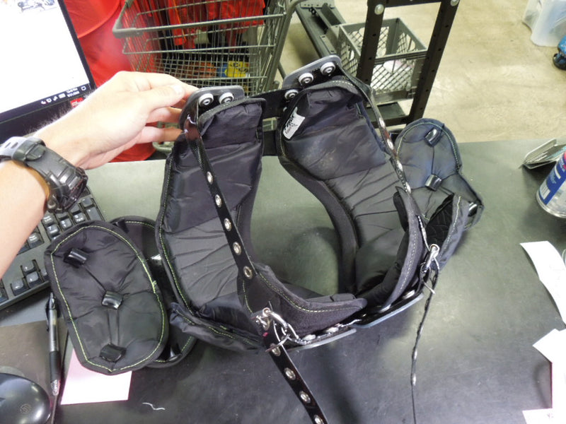 Load image into Gallery viewer, Used Riddell Power AMP Youth Shoulder Pads Size XS
