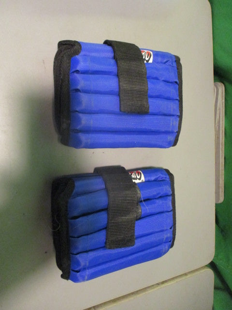 Used All Pro Contour Foam 10lb Adjustable ANKLE WEIGHT SET 5lbs Each