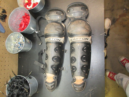 Used Easton Catcher's Leg Guards - Size Youth