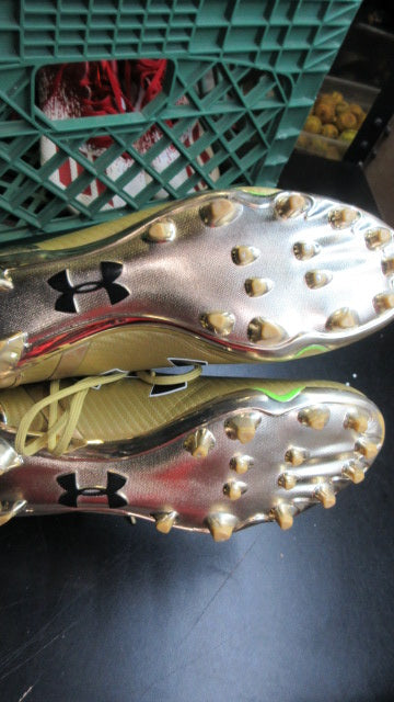 Used Under Armour Spotlight Pro Golden Child Football Cleats - Size 11.5